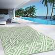 ID MARKET - Tapis extérieur BAHAMAS vert sauge 270 x 370 CM - vignette