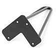 ID MARKET - Lot de 4 pieds épingle 40,5 cm pour table noir design industriel - vignette