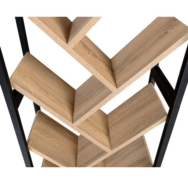 ID MARKET - Etagère bibliothèque en forme d'arbre 10 niveaux DETROIT design industriel 170 cm - large