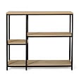 ID MARKET - Console étagère bibliothèque DETROIT design industriel - vignette