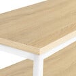 ID MARKET - Console double DETROIT design industriel bois et métal blanc - vignette