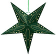 BELIANI - Lot de 2 décorations suspendues LED MOTTI Étoile 60 cm Vert émeraude - vignette