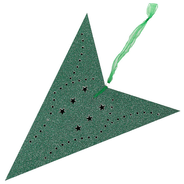 BELIANI - Lot de 2 décorations suspendues LED MOTTI Étoile 60 cm Vert émeraude - large
