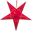 BELIANI - Lot de 2 décorations suspendues LED MOTTI Étoile 45 cm Rouge - vignette