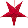 BELIANI - Lot de 2 décorations suspendues LED MOTTI Étoile 45 cm Rouge - vignette