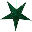 BELIANI - Lot de 2 décorations suspendues LED MOTTI Étoile 60 cm Vert émeraude - vignette