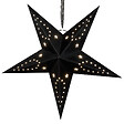 BELIANI - Lot de 2 décorations suspendues LED MOTTI Étoile 45 cm Noir - vignette