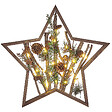 BELIANI - Décoration de Noël LED DOKKA Étoile 46 cm Marron - vignette