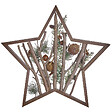 BELIANI - Décoration de Noël LED DOKKA Étoile 46 cm Marron - vignette