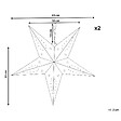 BELIANI - Lot de 2 décorations suspendues LED MOTTI Étoile 45 cm Vert émeraude - vignette
