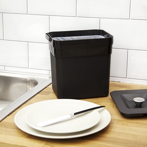 KITCHEN MOVE - Poubelle automatique tri sélectif NARVIK noir 75L - large