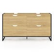 ID MARKET - Meuble double vasque salle de bain DETROIT 4 tiroirs design industriel - vignette