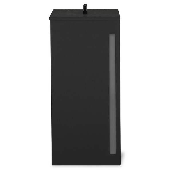 ID MARKET - Réservoir à granulés 55 kg noir rangement à pellets 36 x 36 x 87 cm - large