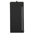 ID MARKET - Réservoir à granulés 55 kg noir rangement à pellets 36 x 36 x 87 cm - vignette