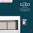 THOMSON - Radiateur électrique fixe à inertie sèche céramique - THOMSON - CLEO 1000W - Thermostat interchangeable - horizontal blanc - NF - vignette