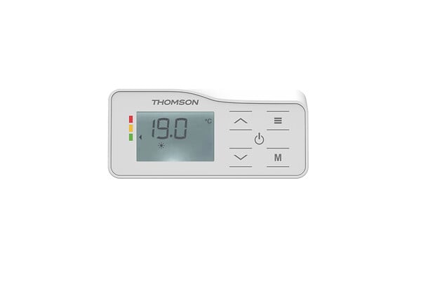 THOMSON - Radiateur électrique fixe à inertie sèche céramique - THOMSON - CLEO 1500W - Thermostat interchangeable - horizontal blanc - NF - large