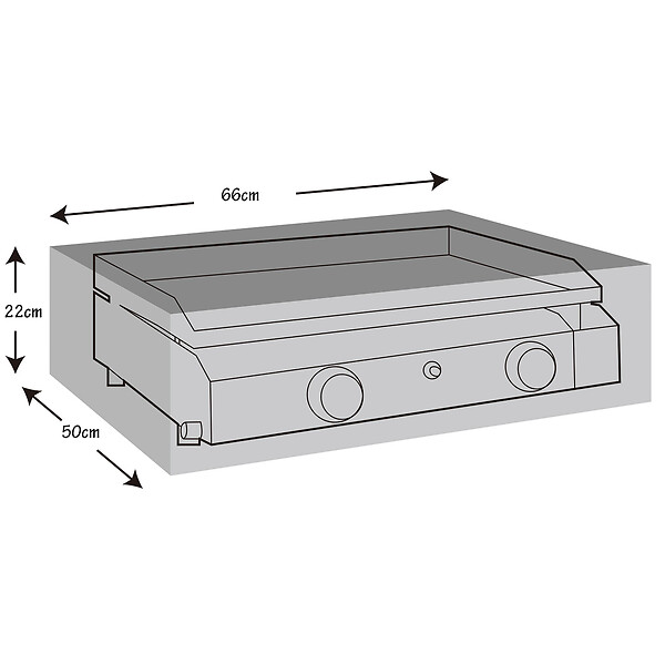 WERKAPRO - Housse de protection renforcée pour plancha 100 g/m2  66 x 50 x 22 cm - large
