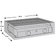 WERKAPRO - Housse de protection renforcée pour plancha 100 g/m2  66 x 50 x 22 cm - vignette