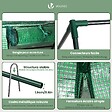 VOUNOT - Mini Serre de jardin avec 3 portes enroulables bache PE renforcee 135g/m2 270x90x90cm Vert - vignette