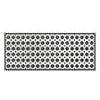ID MARKET - Tapis en vinyle effet mosaïque noir et blanc 66 x 160 cm - vignette