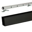 GD MENUISERIES - Rail Alu Avec Cache Rail Couleur Noir - vignette