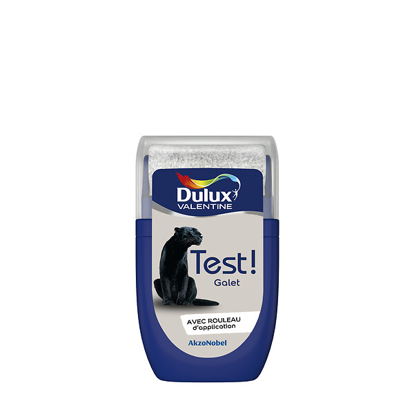 DULUX VALENTINE - Testeur peinture acrylique Crème De Couleur - Galet - 0,03 L - large