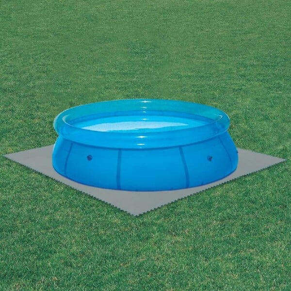 WERKAPRO - Dalle pour piscine grise  50x50cm  3mm épaisseur  9 pièces - large
