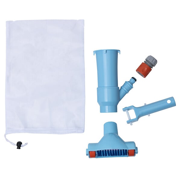 WERKAPRO - Aspirateur piscine   avec roulette,brosse et filet - large