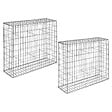 ID MARKET - Lot de 2 gabions pour pierre 100 x 30 x 80 cm - vignette