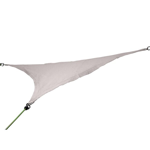 WERKAPRO - Voile d'ombrage triangulaire crème  5 x 5 x 5m - large