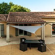WERKAPRO - Voile d'ombrage triangle 160g/m2 taupe  5 x 5 x 5 m - vignette