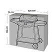 WERKAPRO - Housse de protection renforcée pour barbecue 100g/m2 130 x 70 x 80 cm - vignette