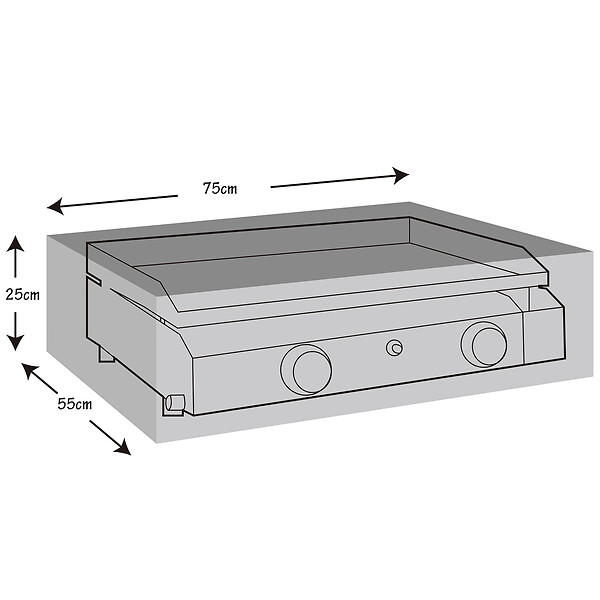 WERKAPRO - Housse de protection renforcée pour plancha 100 g/m2  75 x 55 x 25 cm - large