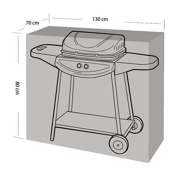 WERKAPRO - Housse barbecue et plancha  130x70x80cm - large