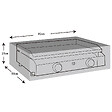 WERKAPRO - Housse de protection renforcée pour plancha 100 g/m2  82 x 59 x 25 cm - vignette