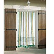 POYET MOTTE - Rideau marseillais tissé Vert (225 x 140 cm) - vignette