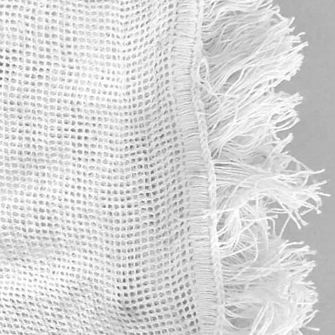POYET MOTTE - Rideau marseillais tissé Blanc (250 x 140 cm) - large