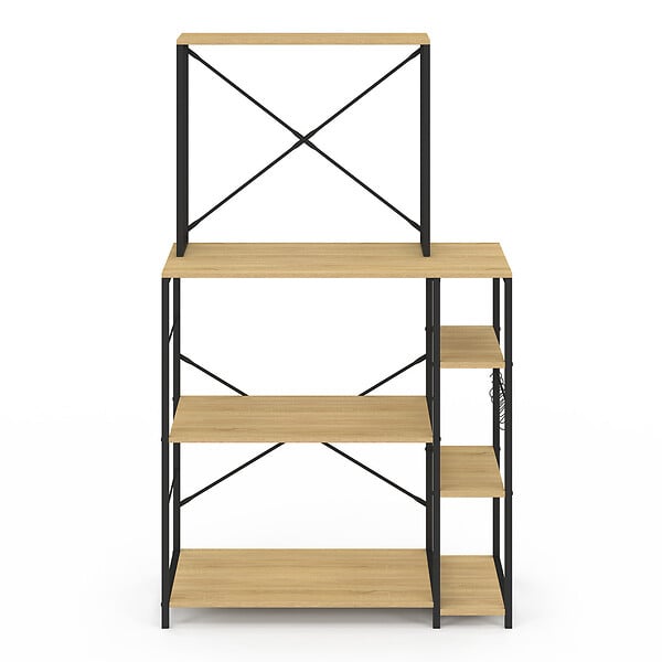 ID MARKET - Etagère de cuisine DETROIT support micro-ondes multi-étagères - large