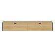 ID MARKET - Meuble TV 180 cm suspendu DETROIT 2 portes design industriel - vignette