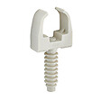 DEBFLEX - 10 Clips de fixation avec cheville pour tube IRL Ø 20mm DEBFLEX Gris - 709071 - vignette