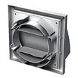 BLAUBERG - Grille de ventilation à capot pare-pluie plastique blanc DECOR H Ø100/125 mm pour hotte/extracteur - vignette