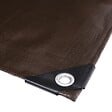 WERKAPRO - Bâche professionnelle marron 350g/m2  2 x 3 m - vignette
