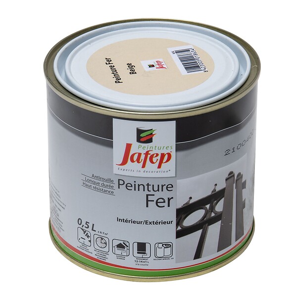 JAFEP - Peinture fer antirouille beige 0,5L 500 ml 500 ml - large