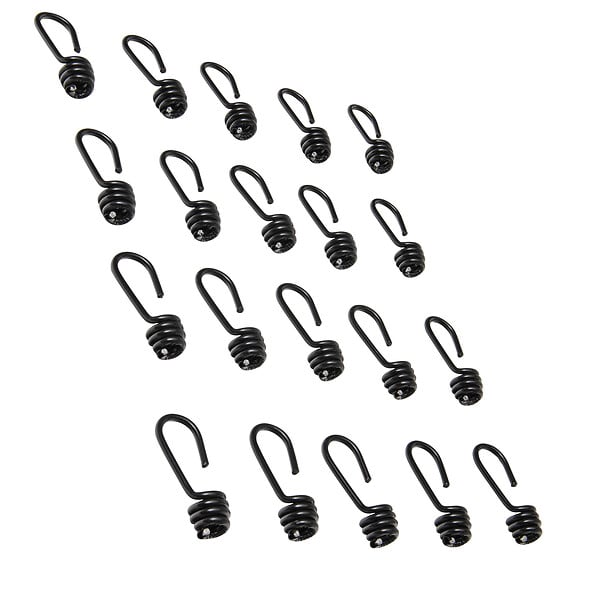 WERKAPRO - Lot de rouleau tendeur 10 m,  Ø 8 mm  avec 20 crochets - large