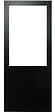 GD MENUISERIES - Porte Coulissante Atelier Noir Vitrée H204 x L93 cm sans meneau, Rail Alu - vignette