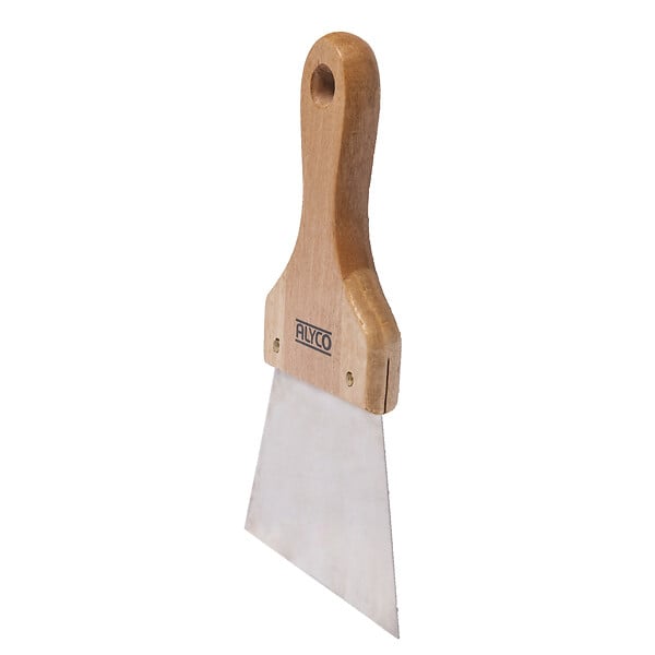 ALYCO - Spatule inox manche en bois 120mm - large