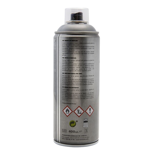 FM SPRAY - Bombe spray revêtement zinc mat 400ml - large