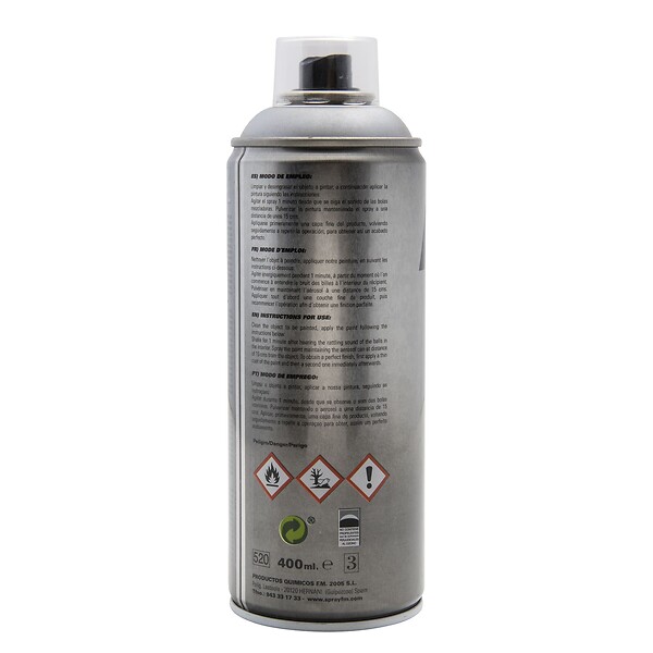 FM SPRAY - Bombe spray revêtement zinc brillant 400ml - large
