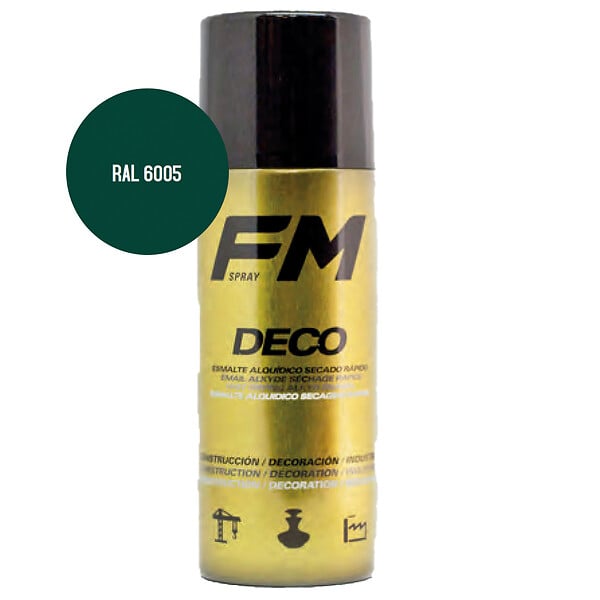 FM SPRAY - Bombe de peinture vert 400ml Vert mousse - RAL 6005 - large