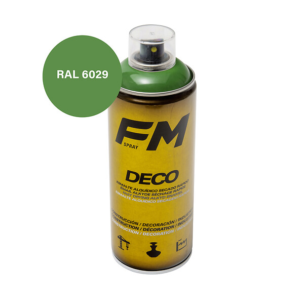FM SPRAY - Bombe de peinture vert 400ml Vert menthe - RAL 6029 - large